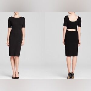 NWT $375 Theory Black Open-Back Narlissa Prosecco Dress in size Medium!